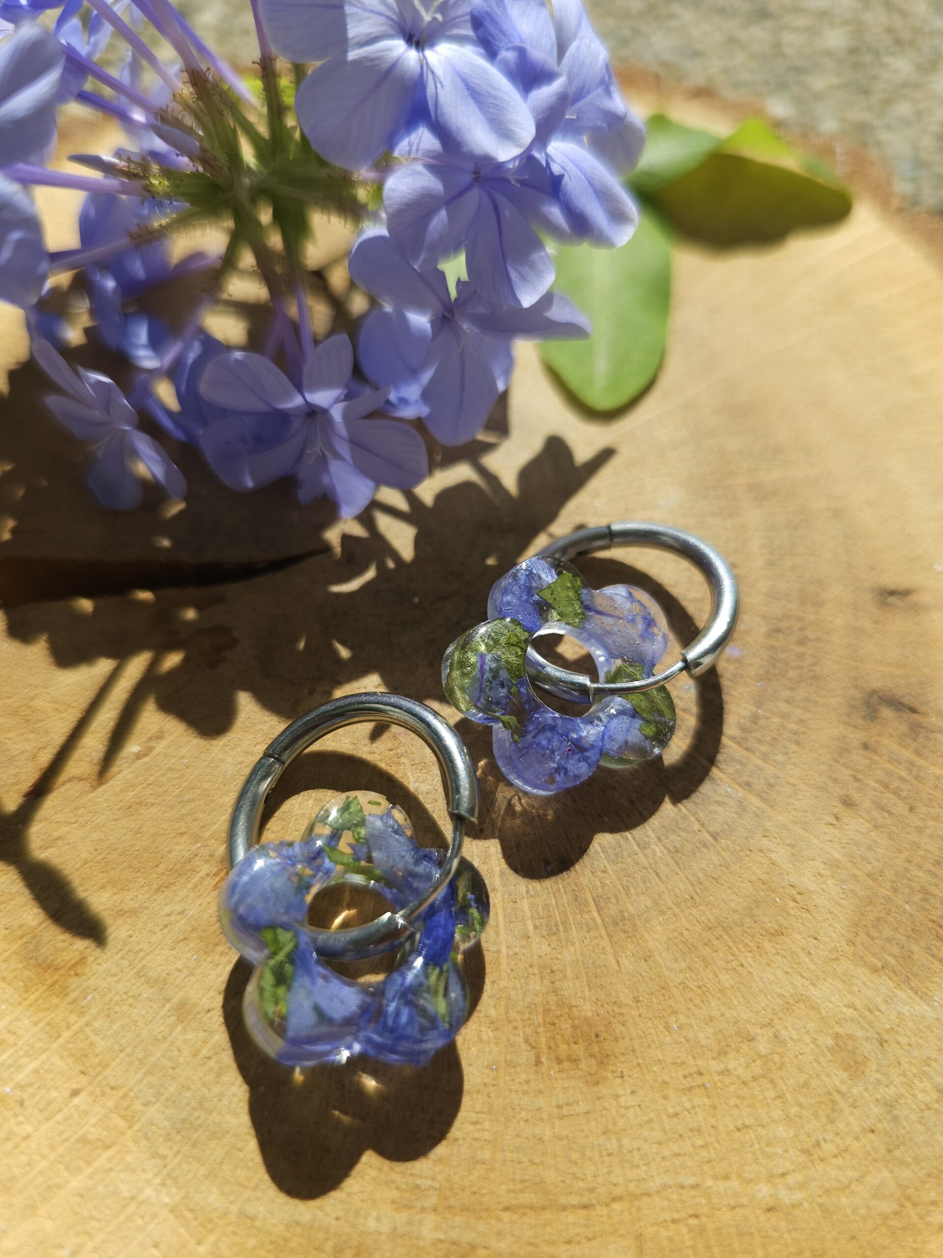 Pampille Fleurie Plumbago — Modèle Unique