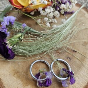 Pampille Fleurie Chrysanthème et Limonium — Modèle Unique